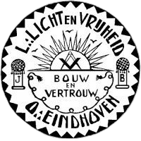 Logo van vrijmetselaarsloge Licht en Vrijheid (nr. 141)