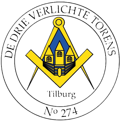 Logo van vrijmetselaarsloge De Drie Verlichte Torens (nr. 274)