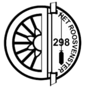 Logo van vrijmetselaarsloge Het Roosvenster (nr. 298)