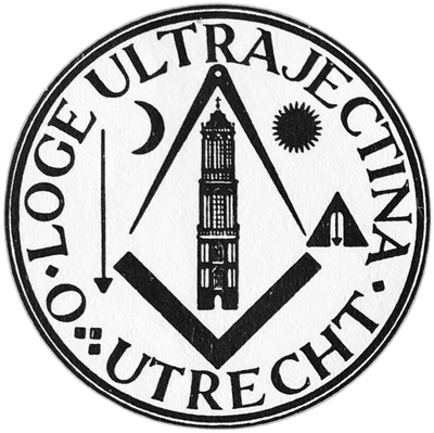 Logo van vrijmetselaarsloge Ultrajectina (nr. 42)
